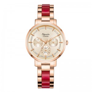 Alexandre Christie AC 2A56 Rosegold Red Acrylic BFBRGRGRE